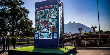 Arte Oficial De Monterrey Para El Mundial 2026 - Nuevo León Primero Póster-oficial-fifa-mundial-2026 - Nuevo León Primero