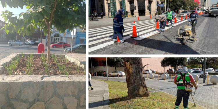Preparan-centro-de-monterrey-mundial-2026-limpieza-turistas-pintura - Nuevo León Primero