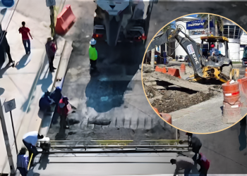 Calle-villagrán-central-de-autobuses-concreto-hidráulico-restricción-vial - Nuevo León Primero