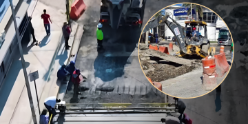 Calle-villagrán-central-de-autobuses-concreto-hidráulico-restricción-vial - Nuevo León Primero