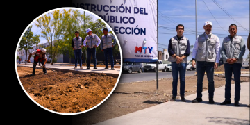 Marcelo Segovia Supervisa La Obra Del Nuevo Parque Lineal En Avenida No Reelección - Nuevo León Primero