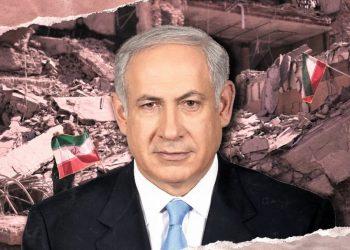 Middle-aged Man in a Dark Suit and Blue Tie Stands in Front of Rubble and Torn Walls with Small Flags in the Background. - Nuevo León Primero