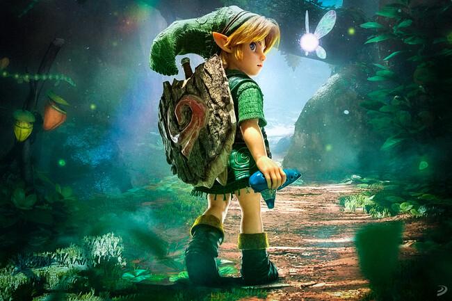 650_1200 - Nuevo León Primero Link-style Hero in a Green Tunic with a Shield on His Back Walks Along a Forest Path, a Glowing Fairy Hovering Nearby. - Nuevo León Primero